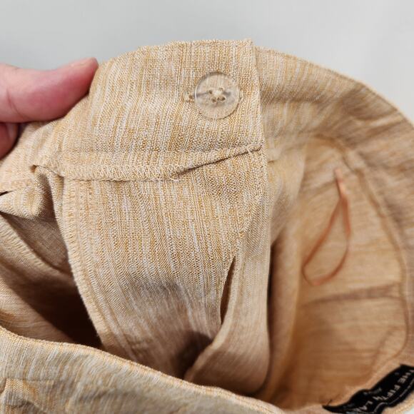 The Fifth Label Cream Tan Variegated Wide leg Cropped Slacks Women's Pants 4 - Picture 9 of 10